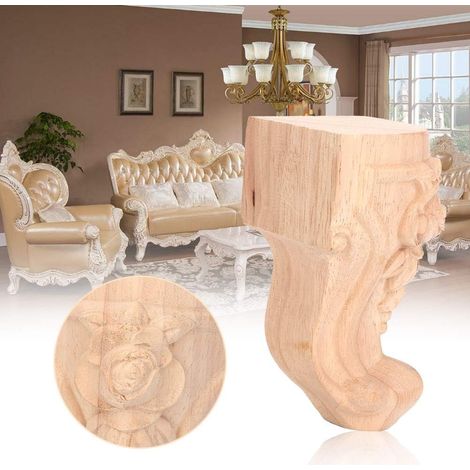 de meuble sculptés de style européen pieds de canapé en bois