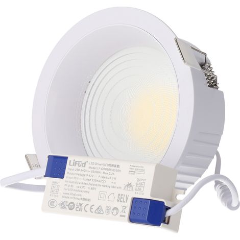 Downlight LED 20W 4 CCT (Tonalidad Luz Regulable) 140LM/W UGR17 Lifud driver