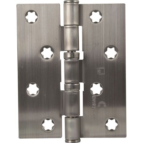 Scharnier  klappbares Aufschraubscharnier 127x102x3mm, Edelstahl