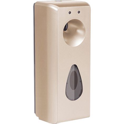 Difusor de fragancias automático para oficina (300 ml) – Difusor de fragancias de pared fabricado en plástico ABS color oro con control digital y distribución de fragancia de 360°. (1/5)