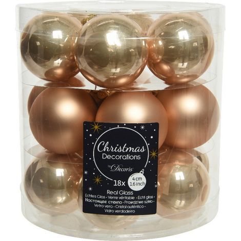 Mini boules de verre à suspendre. Lot de 18