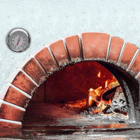Thermomètre pour four à bois 2025 - Bimétallique, 30-400 °C pour fours à pizza et fours à pierre (1/4)