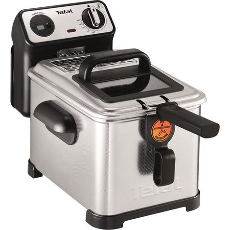 Semi-pro-fritteuse 4l 3000w edelstahl/schwarz - Tefal - FR519170 (1/5)