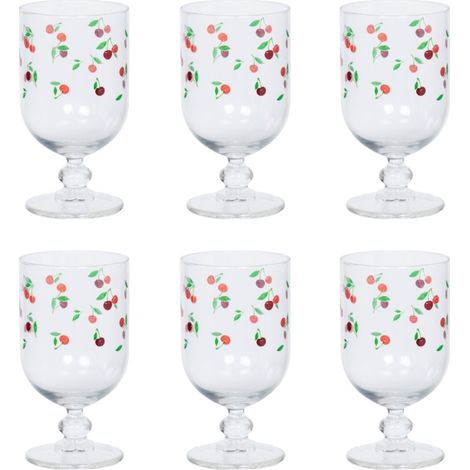 Table Passion - Verre à pied Cerise 34 cl (lot de 6)
