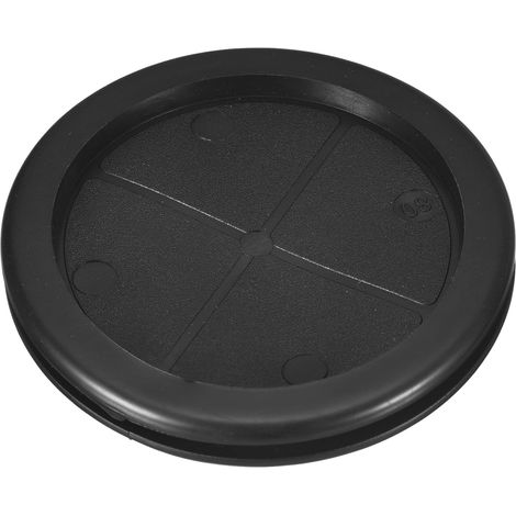 Passe-fils En Caoutchouc 3-1/8" (80mm) Pour Trou Percé, 2-3/4" (70mm) ID Bouchons À Double Face Pour Anneau De Joint Pour Protection Des Câbles De Pare-feu, Noir (1/5)