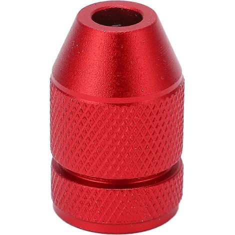 Verstellbarer Bohrstoppkragen aus Aluminiumlegierung mit rotem, rutschfestem Nylon-Innenring. Bohrstoppkragen für Holz.