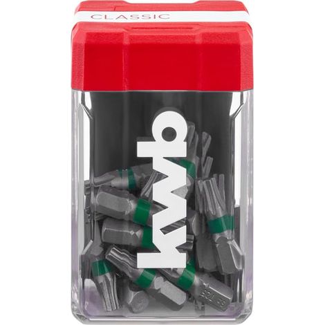 Mini-Case jeu de 25 embouts, 25 mm, T25