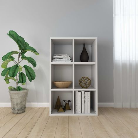 vidaXL Bibliothèque/Buffet blanc 66x30x98 cm bois d'ingénierie