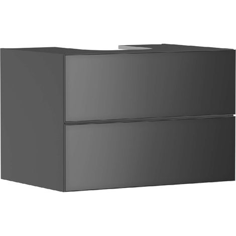 Mobiletto sottolavabo Xevolos E 780x555x550mm, colore grigio, con specchio (1/5)