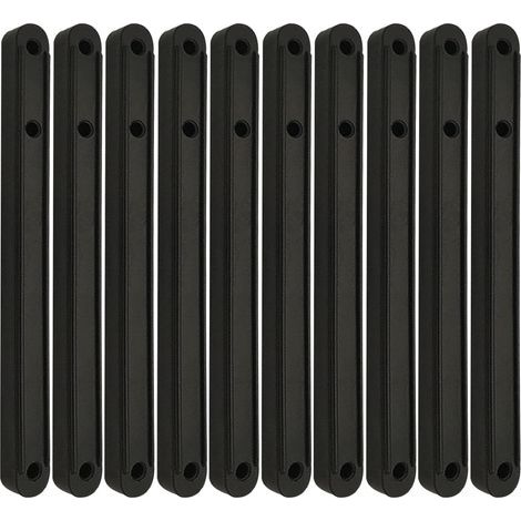 (noir, 180 mm)Glissières de tiroir en plastique, rails de guidage de boîtier de tiroir en plastique, rails de guidage d'armoire glissières, pour tiroir de meubles
