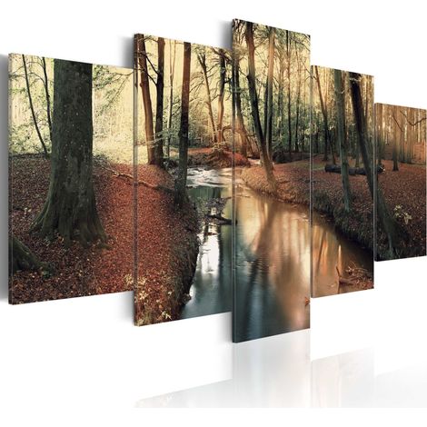 Quadro - Autunno marrone: foresta - 100x50 (1/4)
