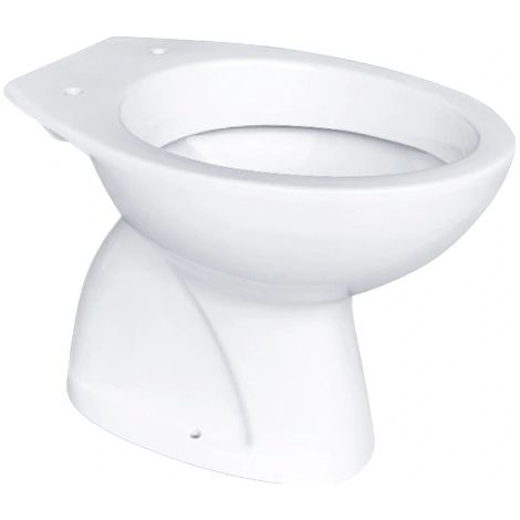 Vaso wc a terra serie Lume scarico a pavimento ceramica bianca lucida WIN