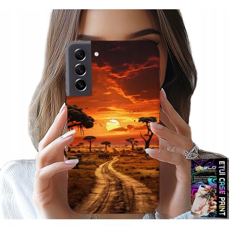 Custodia per Samsung Galaxy S22 - Safari Africa tramonto vista mozzafiato (1/5)