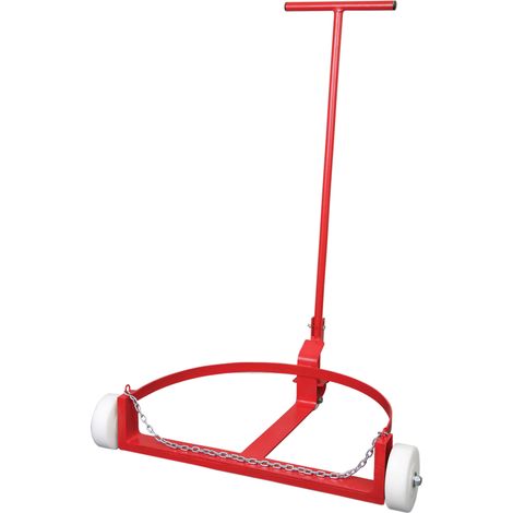 GROZ CARRELLO A PROFILO RIBASSATO PER TRASPORTO FUSTI BIDONI DA 205LT MAX 545 KG
