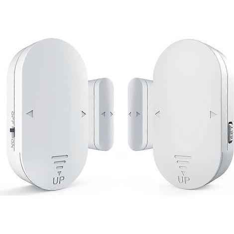 Alarme de porte (lot de 2), 130 dB, pour portes et fenêtres, 5 modes d'alarme, sans fil, idéale pour la maison, le bureau ou un magasin. (1/5)