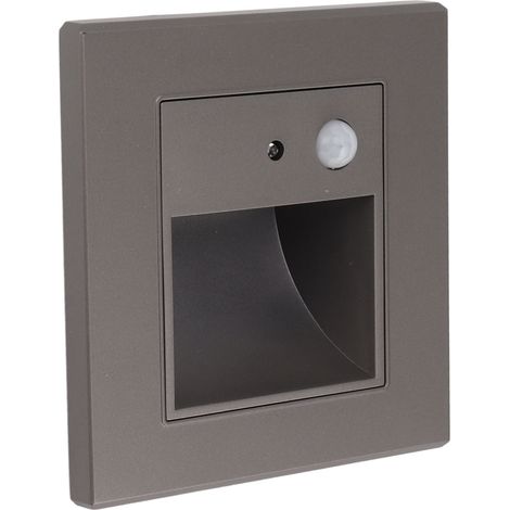 Éclairage d'escalier encastré à DEL avec détecteur de mouvement, 1,5 W, 3 000 K, 180-240 V (1/5)