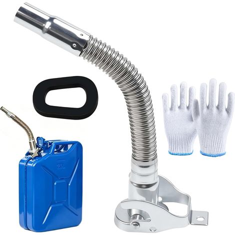 Bec Verseur Flexible Jerrican Metal 5/10/20L Bec Bidon Carburant en Acier (1/5)