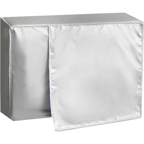Housse de protection en pour climatiseur extérieur en argenté, imperméable, résistante aux UV et à la poussière pour la maison, (1/5)