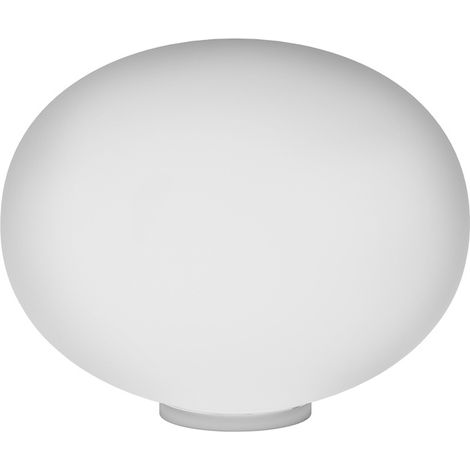 Lampada Da Scrivania Contemp Soft Metallo Cromo Vetro Acidato Opaco E27 45Cm (1/3)