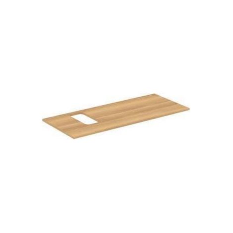 IS WT-Platte i.life B Ausschnitt links f.1 Wand-WT 1202x507x18mm Eiche Natur (1/2)