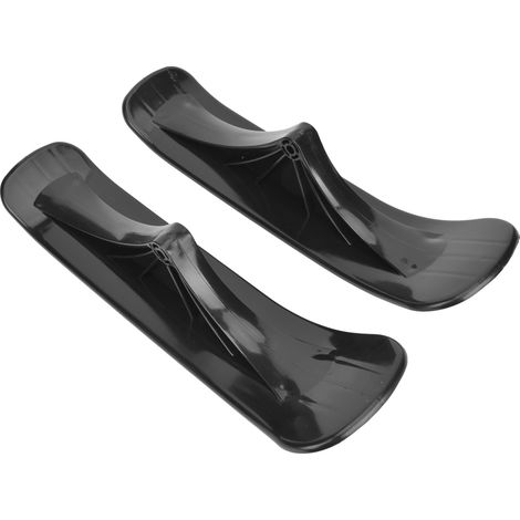 Lot de 2 accessoires luge ski noir, pièces trottinette d'hiver 2-en-1, sports extérieurs, traîneau enfant, cadeau (1/5)