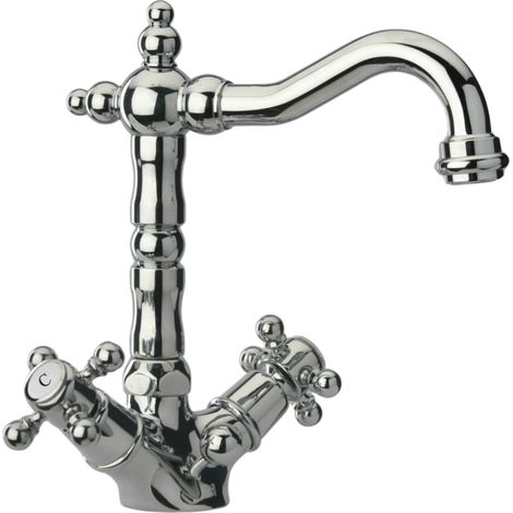 Mezclador de lavabo con caño retro cromado Tiffany de PAINI