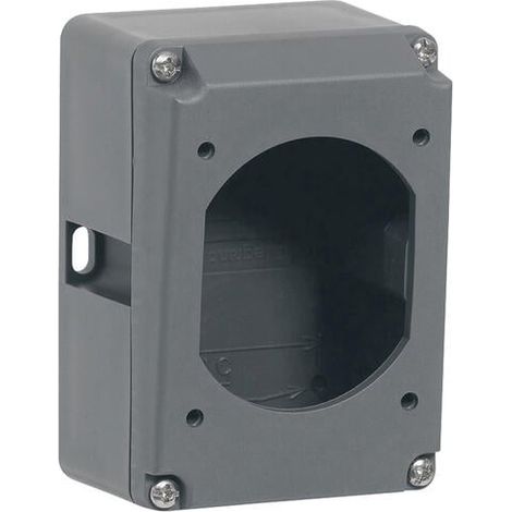 Legrand – Boîtier réversible simple Hypra pour prises 3P+T et 3P+N+T – IP44 et IP66/67 – 16A – Plastique – 1 entrée ISO20