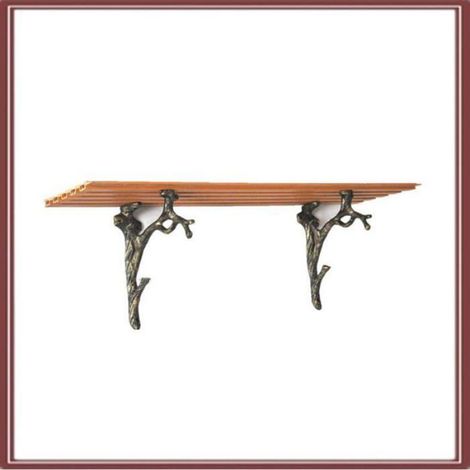 Supports d'étagère Vintage (2 pièces), Fonte, Forme de Branche Équerre Étagère, Faire l'ancien Artisanat (1/5)