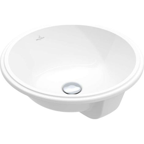 Villeroy & Boch V&B Unterbauwaschtisch ARCHITECTURA d= 400mm, mit ÜL, rund we C+ (1/4)