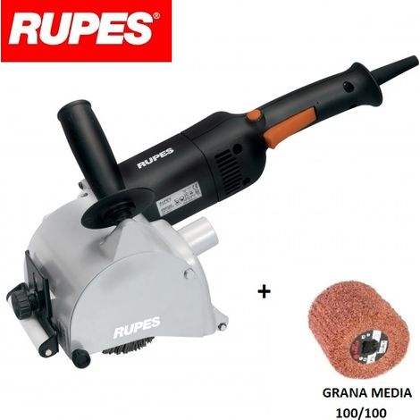RUPES SR200AE SATINATRICI SATINATRICE + 1 RUOTA LAMELLARE ABRASIVA GRANA MEDIA (1/4)