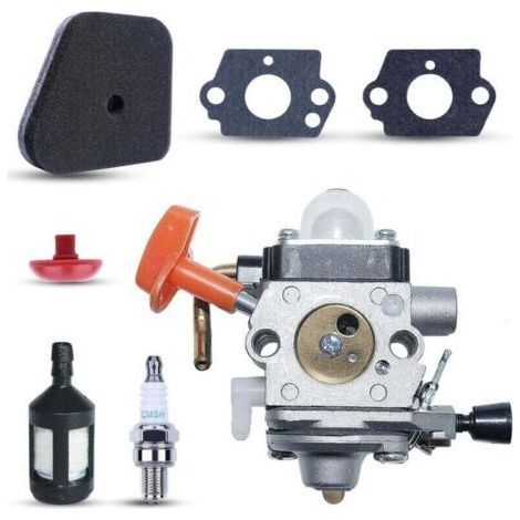 FS90 Vergaser für Stihl Rasenmäher FS90, FS90R, FS87, FS87R, FS100, FS110 und FS110R, inklusive Zündkerze, Luftfilter und Ölfilter. (1/5)