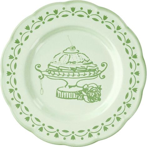 Assiette à dessert mélamine Josephine Table Decor Vert Poudre (1/2)