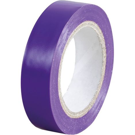 Ruban isolant pour électricien 10m x 15mm - Couleur ruban isolant - Scotch isolant VIOLET (1/3)