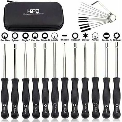 Ensemble de 12 outils de réglage de carburateur et tournevis de réglage pour moteur à 2 temps, pour débroussailleuses, tronçonneuses Poulan, Husqvarna, STHIL, Echo...DEBUNS (1/4)