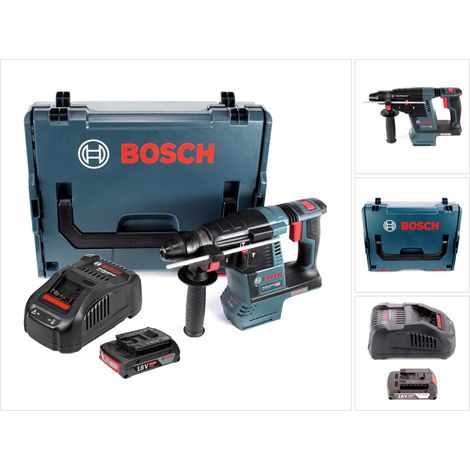 Bosch GBH 18V-26 Martello perforatore a batteria 18V / 2,6J / SDS plus in valigetta L-Boxx + 1x Batteria 2,0Ah + Caricabatterie GAL 1880 CV (1/5)