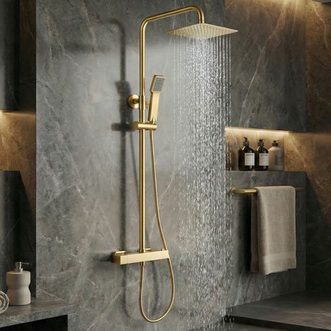Imex - Columna Ducha Termostatica con Grifo Oro Serie Art (1/5)
