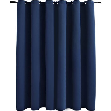 Verdunkelungsvorhang mit Metallösen Blau 290 x 245 cm vidaXL