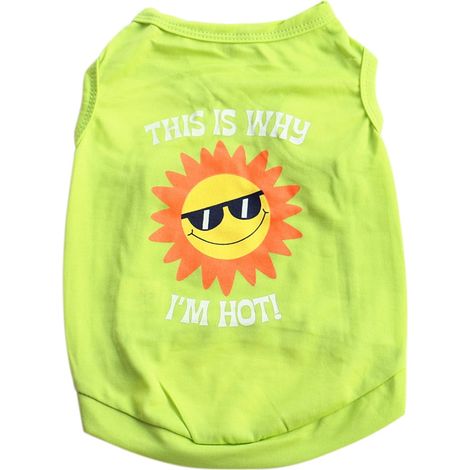 T Shirt - Veste Pour Chien Et Chat - Polyester - Pour Chiots Et Animaux De Petite Taille - Usage Estival - XS S M L (1/5)