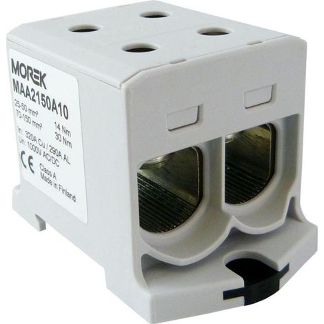 Morek OTL 150-2 Conector de carril gris robusto eléctrico