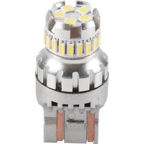 Ampoule LED T20 7440 W21W Canbus Feux Recul 7443 Frein Clignotants Blanc 6500K (1/4)