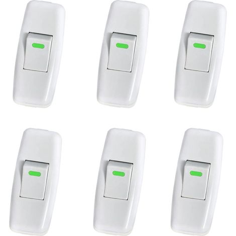Interrupteur en ligne, interrupteur torpedo, interrupteur de lampe, interrupteur à bascule en ligne pour lampe de table de Remplacement du bouton marche/arrêt de la lampe de chevet (1/5)