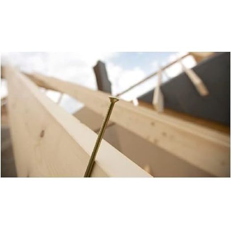 Torx vis à bois, panneaux d'aggloméré, Blanc, Vis à tête fraisée pour terrasse, toiture, Vis universelles, 4,0 x 45 (1/3)