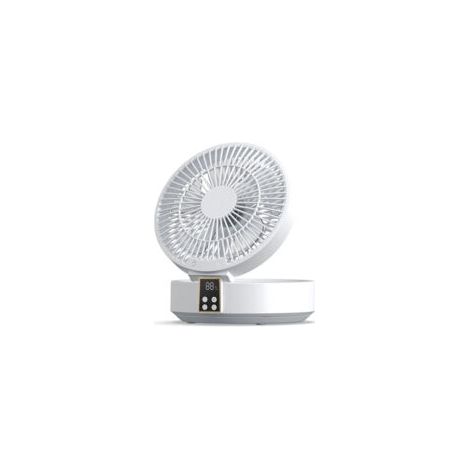 Ventilateur de table silencieux ultra puissant – 1000mAh rechargeable – Oscillation 120° – 3 vitesses – Télécommande et minuterie