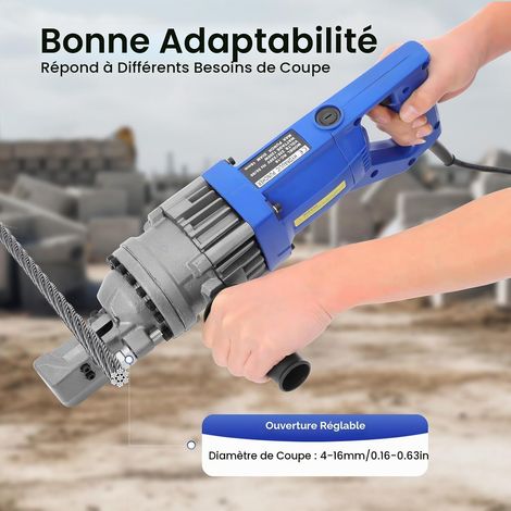Coupe-Boulon hydraulique 900W, Outils de béton de Coupe-Barres hydrauliques électriques 4-16mm, Pince coupante Automatique électrique portative