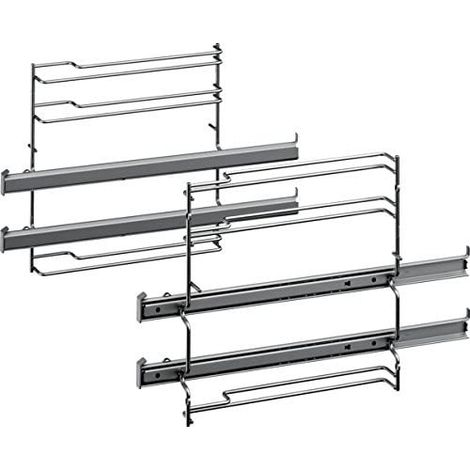Guías telescópicas 2 niveles (41 x 30,5 x 8,5 cm) para horno BOSCH 17001568