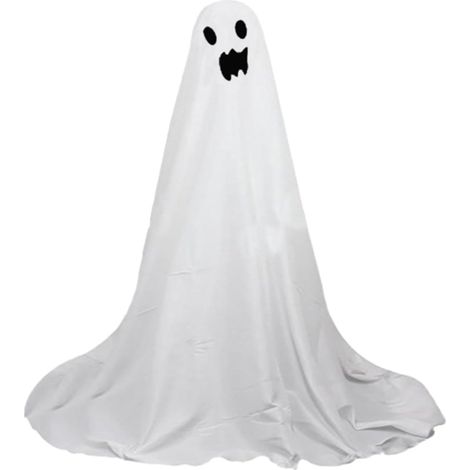 Fantôme lumineux d'Halloween Décoration d'extérieur illuminée Fantôme En Tissu Blanc Pour Cour Porche Jardin Pelouse Décoration Extérieure Halloween Maison De Vacances Maison Hantée (1/5)