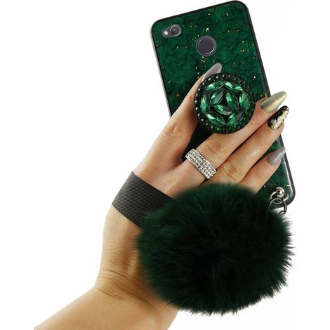 Custodia in resina epossidica color oro per Xiaomi Redmi 4X - Verde (1/5)