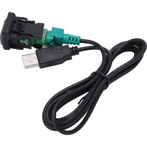 Adaptateur Ligne de Sortie 3 RCA pour Autoradio DVD Navigation, Remplacement Connecteur 6 Broches Port AV Bleu 3040 (1/5)