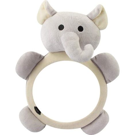 Rétroviseur pour bébé, grand miroir convexe. Surveillez votre bébé installé dos à la route. Peluche adorable pour les tout-petits. (1/5)