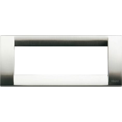 Placca Classica 6M nichel spazzolato Vimar Idea 16736.34